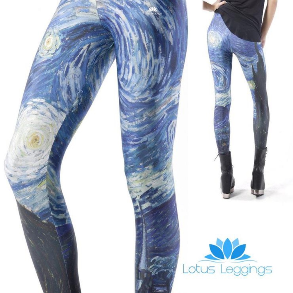 NEW Starry Night Lotus Leggings